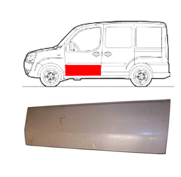 Fiat Doblo (01-) Priek. durų skarda (kairė), 30404011, 5901532932737, Durų skardos, Fiat Doblo priekinių durų skarda