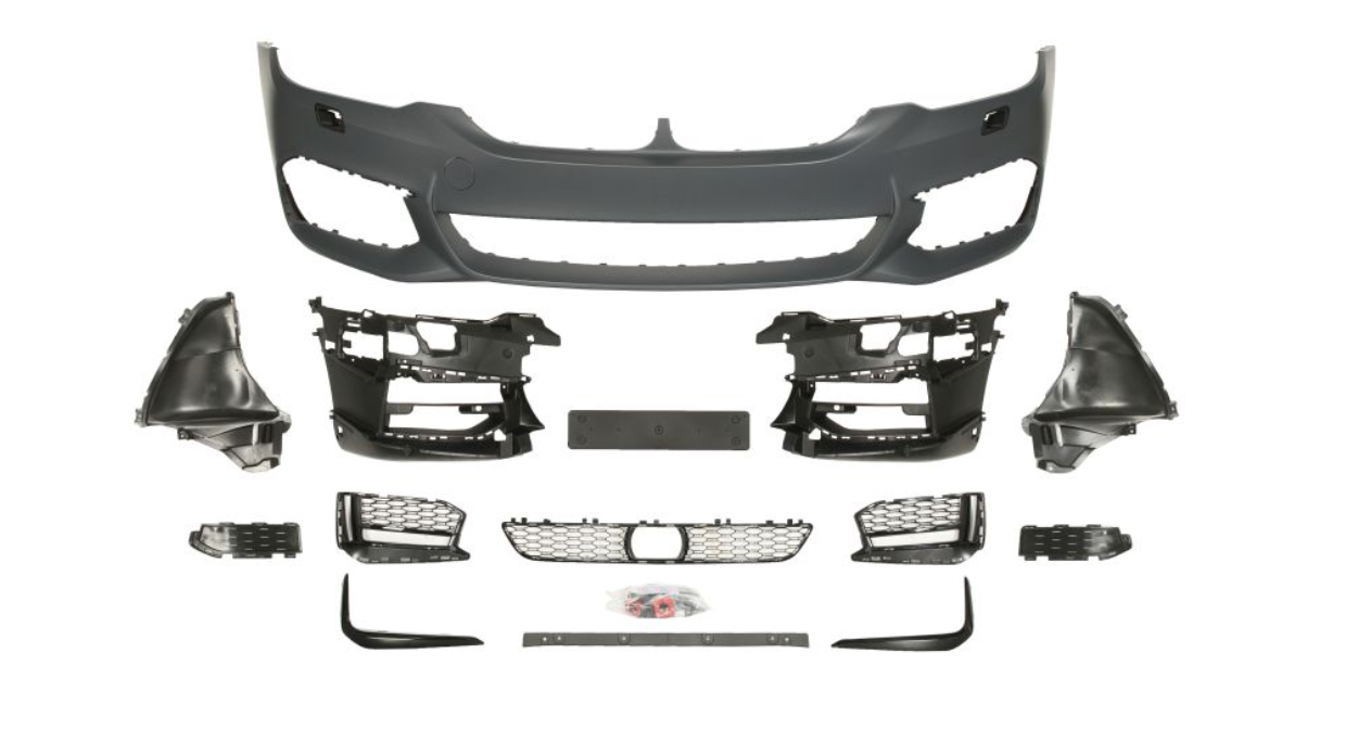 BMW 5 (17-) Priekinis bamperis (M-pack, komplektas), 5510-00-0068907KP