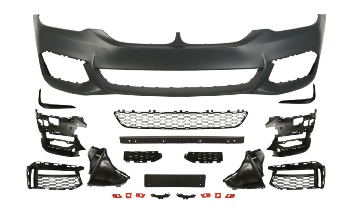BMW 5 (17-) Priekinis bamperis (M-pack, komplektas), 5510-00-0068904KP