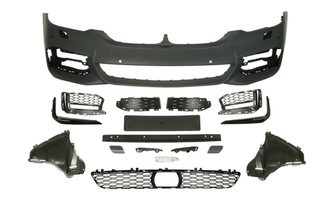 BMW 5 (17-) Priekinis bamperis (M-pack, komplektas), 5510-00-0068903KP
