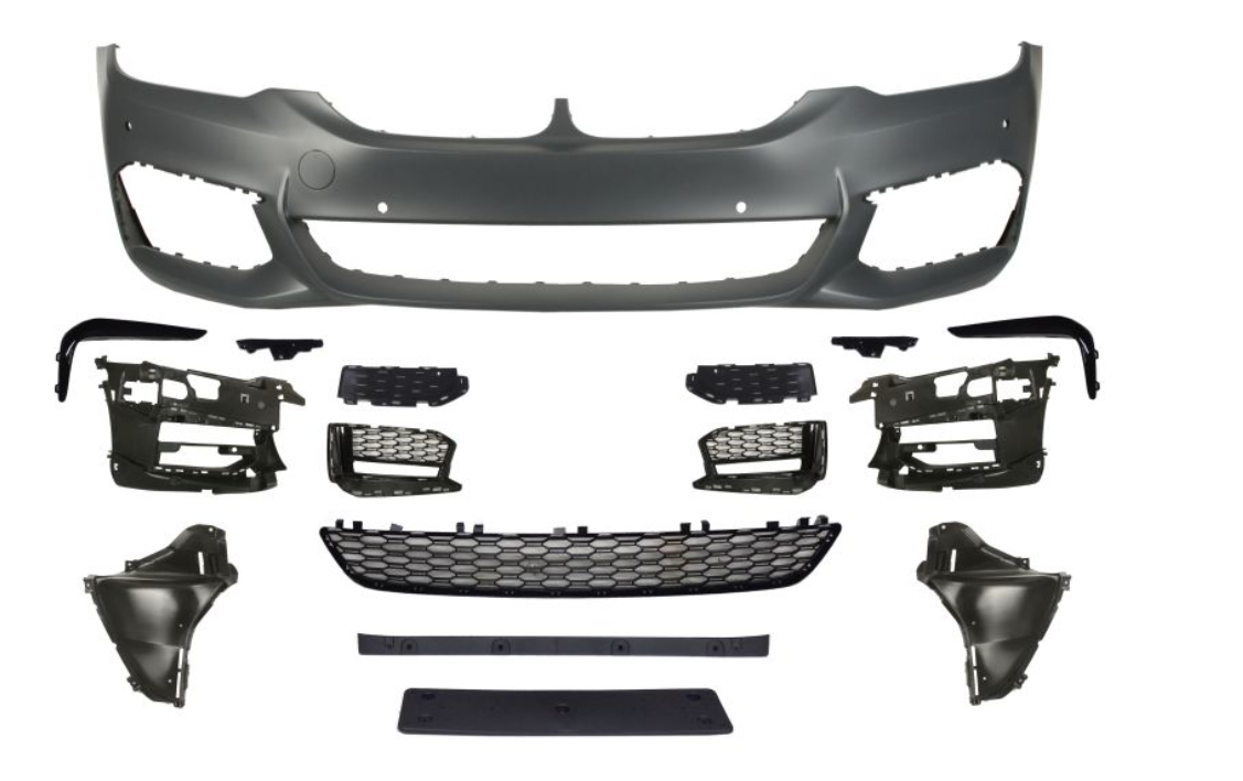 BMW 5 (17-) Priekinis bamperis (M-pack, komplektas), 5510-00-0068900KP