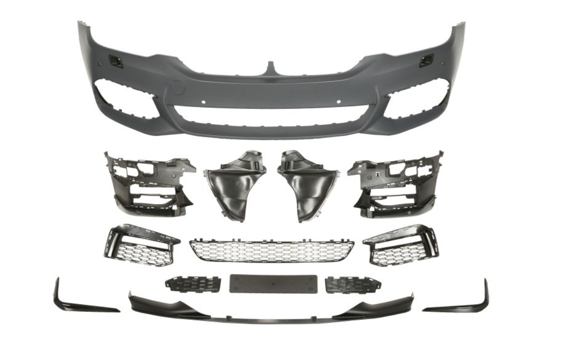 BMW 5 (17-) Priekinis bamperis (M-pack, komplektas), 5510-00-0068910KP
