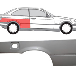 BMW 3 (90-) Galinis sparnas (Coupe, dešinė), 