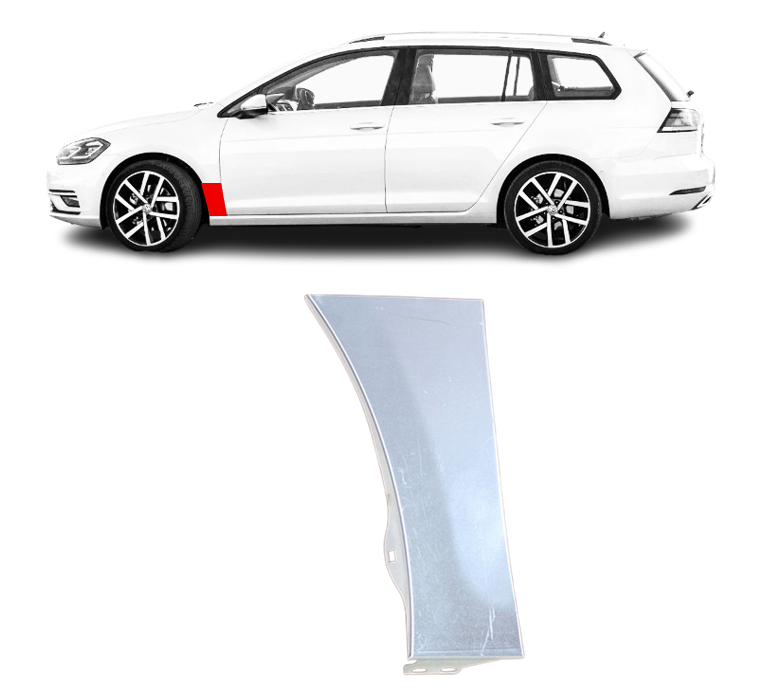 VW Golf 6 (08-) Priekinio sparno apačia (VAN, kairė), 