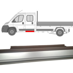 Ducato/Jumper/Boxer (06-) Double cab rear door sill (left=right), 