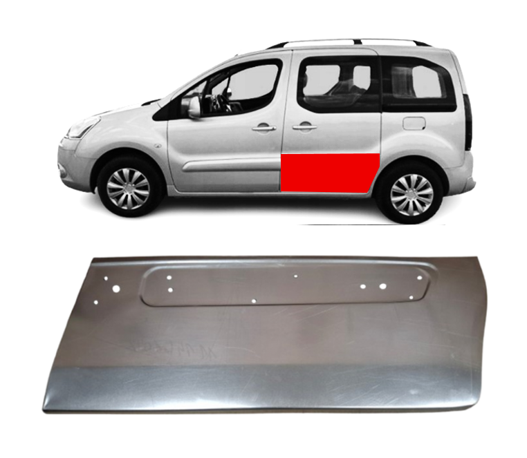 Citroen Berlingo/Partner (08-) Galinių durų apačia (kairė), 