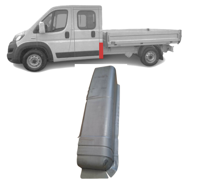 Ducato/Jumper/Boxer (06-) Dvigubos kabinos galinis kampas (kairė), 