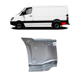 Ducato/Jumper/Boxer (06-) Šono skarda už rato (trumpo, kairė), 