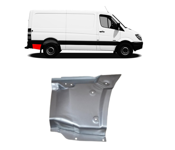 Ducato/Jumper/Boxer (06-) Šono skarda už rato (trumpo, dešinė), 