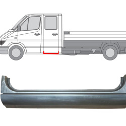 MB Sprinter (95-) Dvigubos kabinos galinių durų slenkstis (kairė=dešinė), 506239-2, 5901532126792, 506239-2, 5901532126792