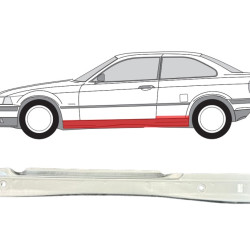 BMW 3 (90-) Slenkstis (COUPE, 3 durų, kairė), BMW 3 1990 Slenkstis E36, BMW 3 1990 Slenkstis E36