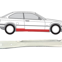 BMW 3 (90-) Slenkstis (COUPE, 3 durų, dešinė), BMW 3 1990 Slenkstis E36, BMW 3 1990 Slenkstis E36