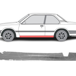 Opel Ascona (81-) Schwelle (2D, links), slenksčiai, 164588, 315021, 551341, 3760101, 5901532140149, Opel Ascona slenkstis, slenksčiai