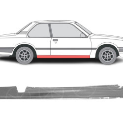 Opel Ascona (81-) Порог (2д, п), slenksčiai, Opel Ascona slenkstis, 164589, 315022, 551342, 3760102, 90124694, 5901532140163, slenksčiai