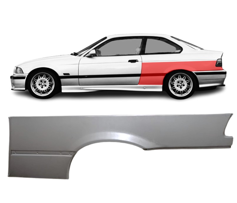 BMW 3 (90-) Galinis sparnas (Coupe, kairė), 