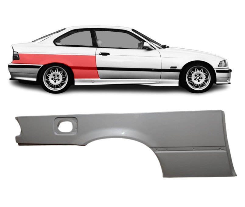 BMW 3 (90-) Galinis sparnas (Coupe, dešinė), 