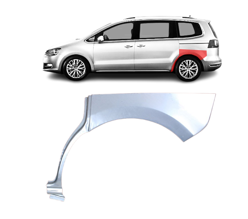 VW Sharan (10-) Galinė arka (kairė), 