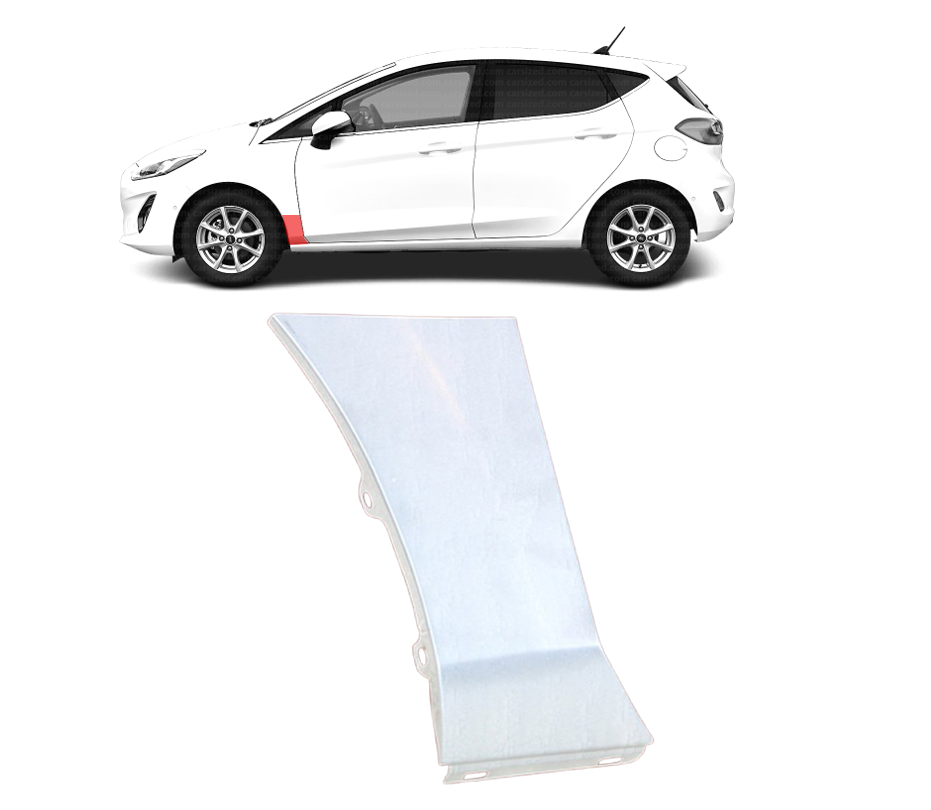 Ford Fiesta (17-) Priekinio sparno apatinė dalis (kairė), 