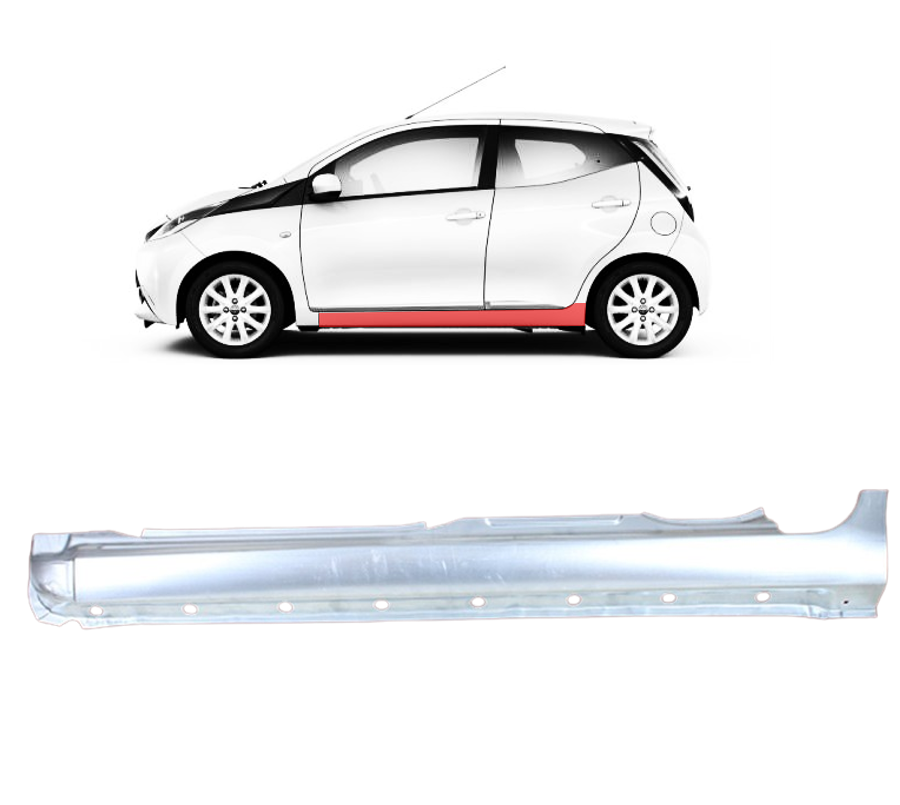 Toyota Aygo (14-) Slenkstis (4 durų, kairė), 614120H050
