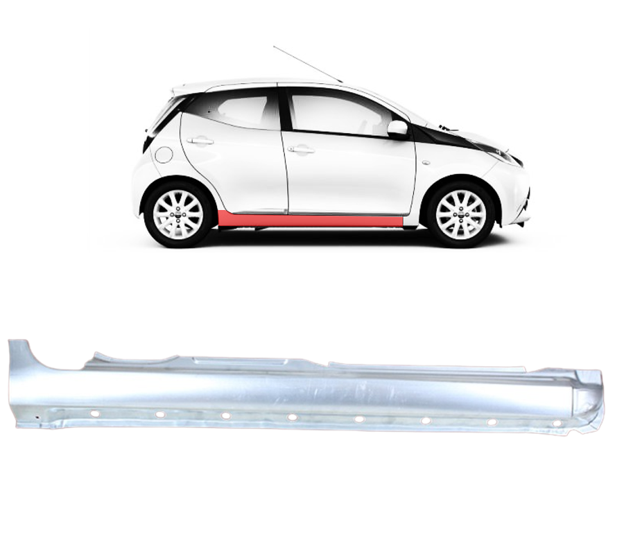 Toyota Aygo (14-) Slenkstis (4 durų, dešinė), 614110H050