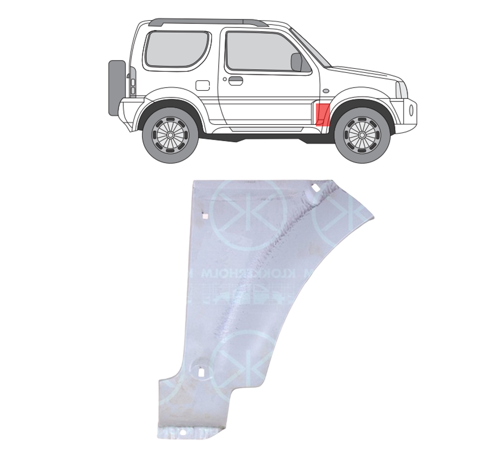 Suzuki Jimny (98-) Priekinio sparno apačia (dešinė), 58811-81A00