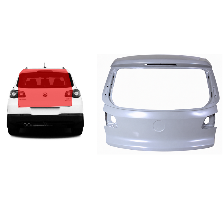 VW Tiguan (07-) Galinis dangtis, 5N0 827 025 F, 5N0 827 025 G, 5N0 827 025 D, 5N0 827 025 B, 5N0 827 025 A, 5N0 827 025