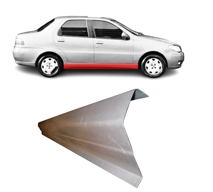 Fiat Albea (02-) Slenkstis (K=D), slenksčiai, 300641-2, 5903107105102, Fiat Albea slenkstis, Fiat Palio Weekend, slenksčiai