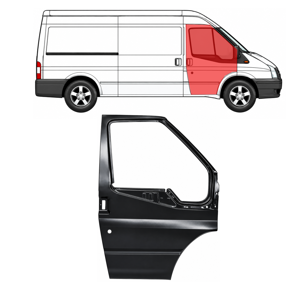 Ford Transit (06-) Priekinių durų skarda (dešinė), 6C16 V20204 AC