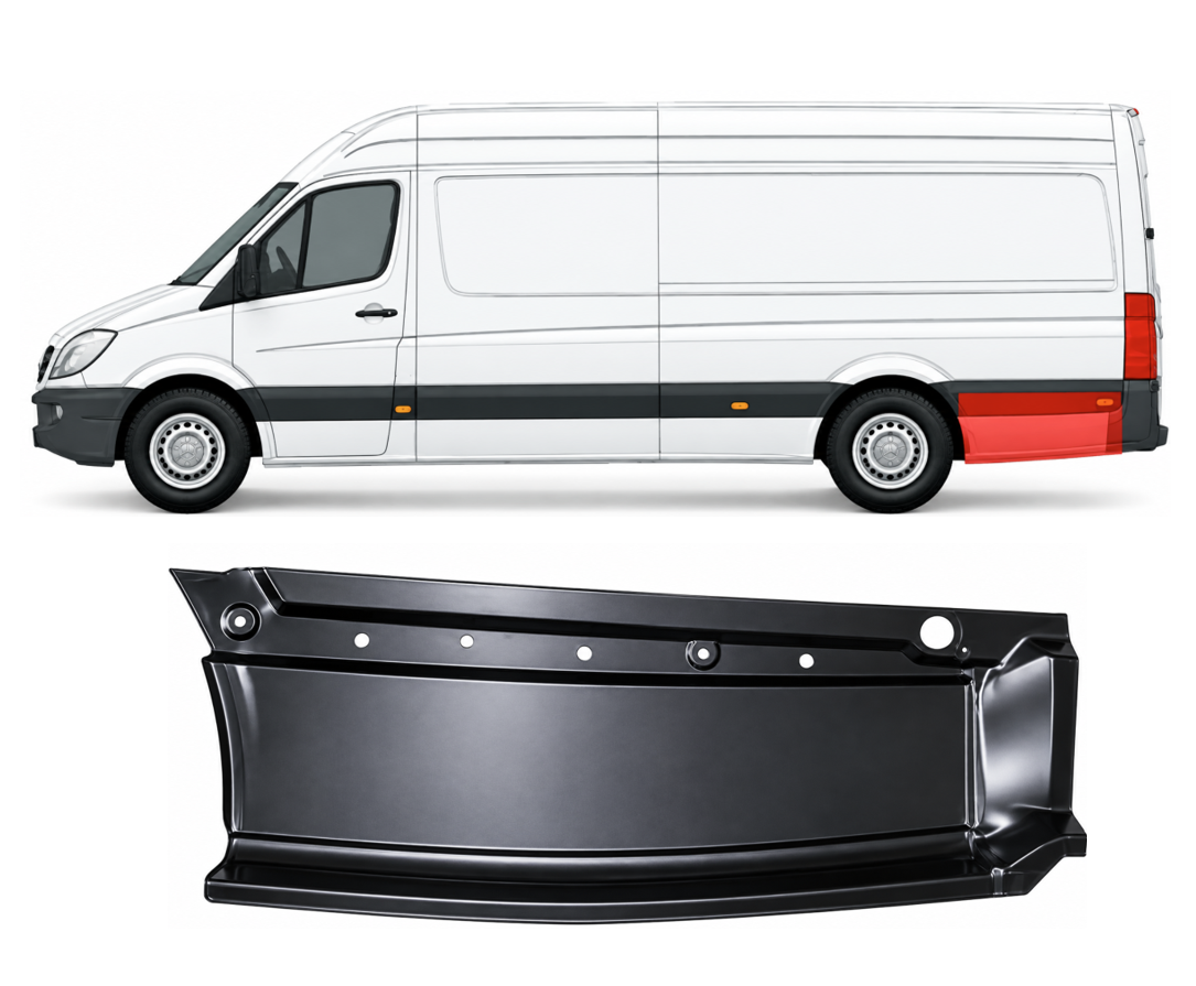 Sprinter/Crafter (06-) Skarda už galinio rato (ilgo, kairė), 50658393, 50658483, 5901532128727, 5901532128734, 50658393, 50658483, 5901532128727, 5901532128734, A9066376209, 2E1810393B