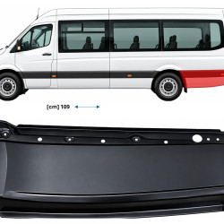 MB Sprinter (18-) Plekk tagaratta taga (pikk, vasak), A9076370800 (MERCEDES-BENZ), A 907 637 08 00 (MERCEDES-BENZ), 9076370800 (MERCEDES-BENZ)