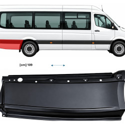 MB Sprinter (18-) Plekk tagaratta taga (pikk, parem), A9076370900 (MERCEDES-BENZ), A 907 637 09 00 (MERCEDES-BENZ), 9076370900 (MERCEDES-BENZ)