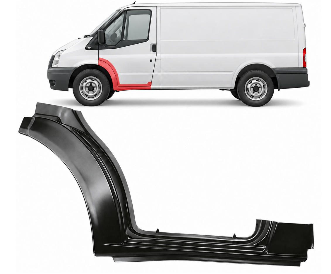 Ford Transit (00-/06-) Slenkstis su lanku (kairė), 6C11 V27846 AA