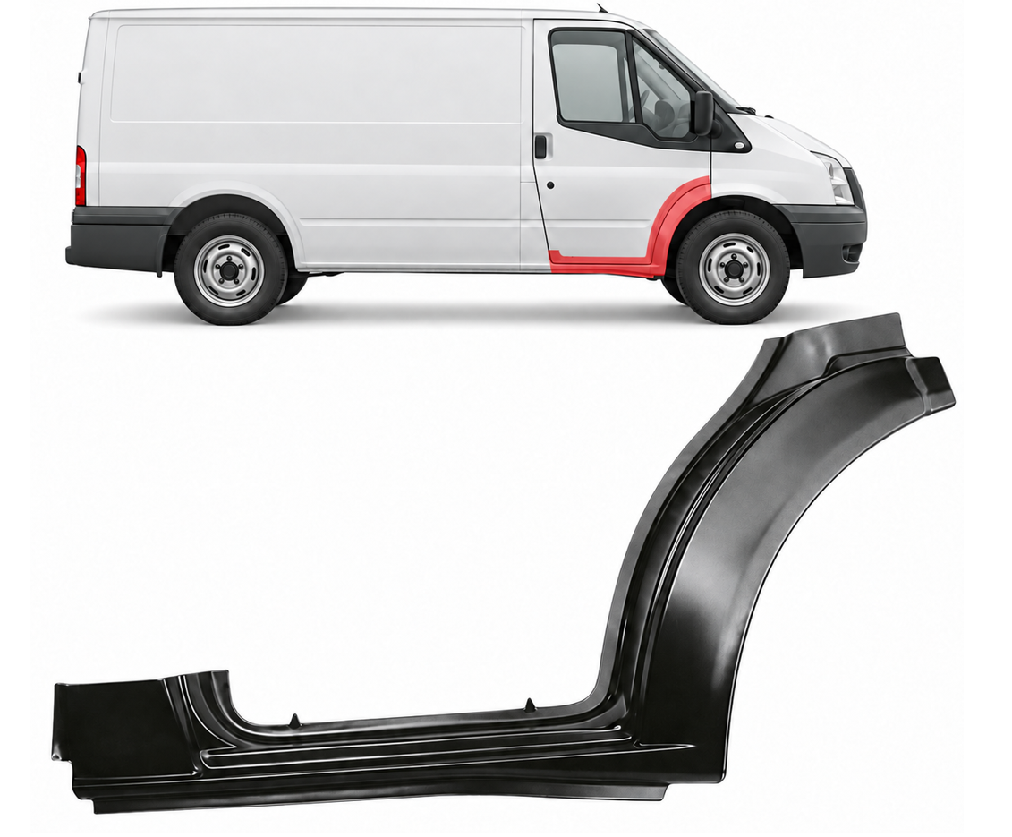 Ford Transit (00-/06-) Slenkstis su lanku (dešinė), 6C11 V27847 AA