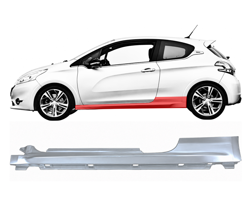 Peugeot 208 (12-) Slenkstis (2 durų, kairė), 1607246280