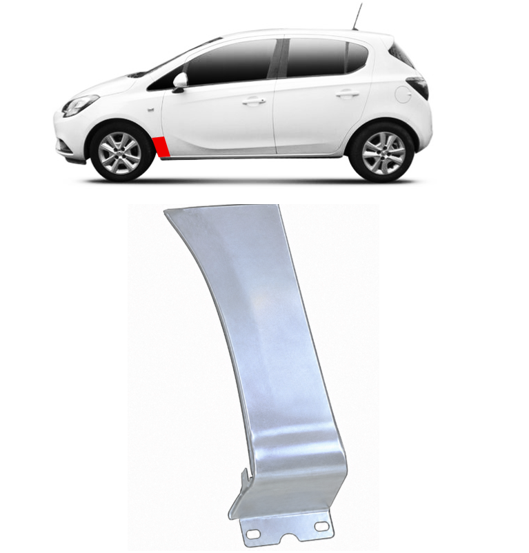 Opel Corsa E (14-) Priekinio sparno apatinė dalis (kairė), 