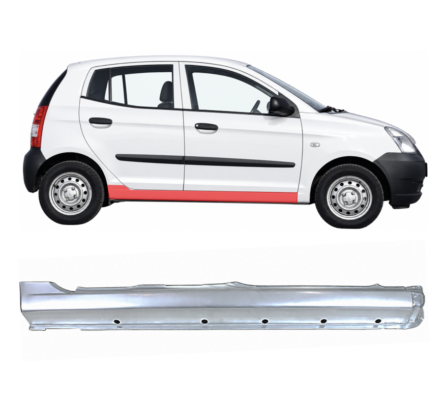 Kia Picanto (04-) Slenkstis (4D, dešinė), slenksčiai, Kia Picanto slenkstis, slenksčiai
