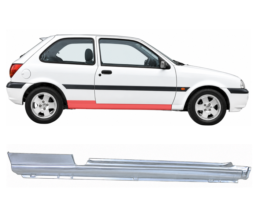 Ford Fiesta/121 (89-/95-) Slenkstis (3D, dešinė), slenksčiai, Ford Fiesta slenkstis, 320942, 5901532079340, slenksčiai, Ford Fiesta slenkstis