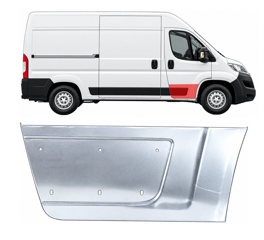 Ducato/Jumper/Boxer (06-/14-) Priekinių durų apačia (dešinė), 