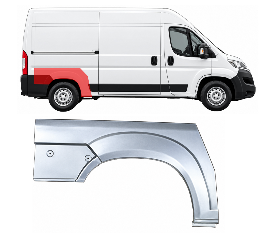 Ducato/Jumper/Boxer (06-/14-) Galinė arka (dešinė), Citroen Jumper, Fiat Ducato šono skarda, 577084-4, Citroen Jumper, Fiat Ducato šono skarda