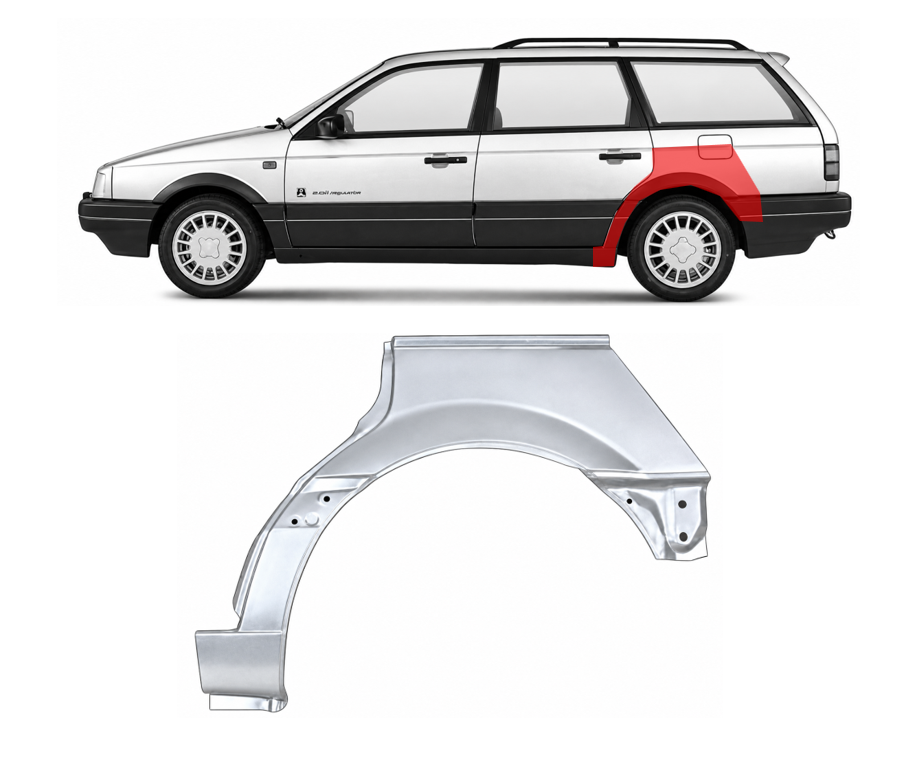 VW Passat (88-) Galinė arka (Kombi, 4D, kairė) , 58 34 143, 428131, 954683-7, 5901532225334