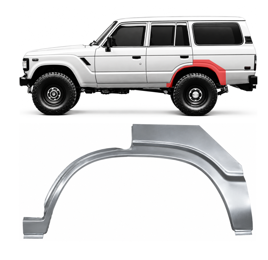 Toyota Land Cruiser J6 (80-) Galinė arka (5D, kairė), 817583-5, 817583-5