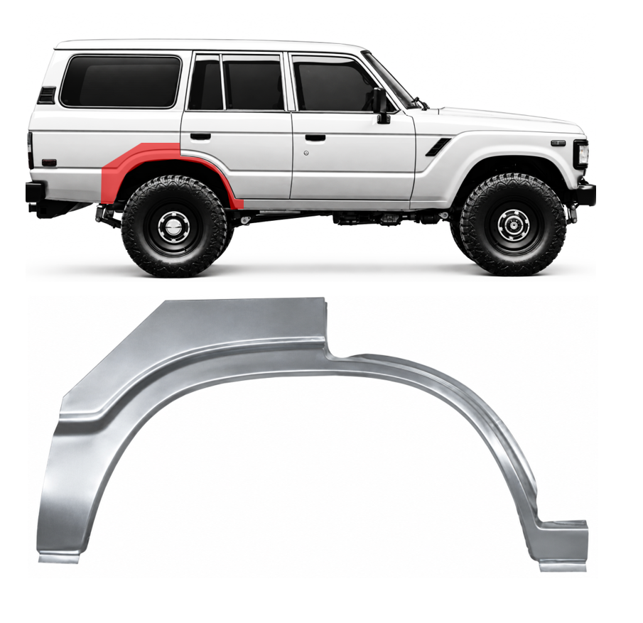 Toyota Land Cruiser J6 (80-) Galinė arka (5D, dešinė), 