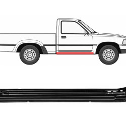 Toyota Hilux/VW Taro (89-) Slenkstis (dešinė), 57411 35010