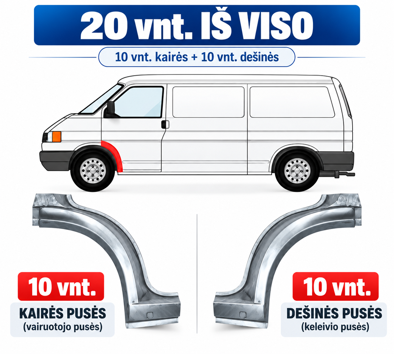 VW T4/Caravelle/Multi (90-) Lankas prie priek. rato (komplektas 20 vnt.), Transporter, VW T4 Lankas prie priekinio rato, caravelle, multivan, 956601-5, Transporter, caravelle, multivan, VW T4 Lankas prie priekinio rato, 956601-5